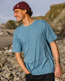 Passenger T-Shirts & Tank Tops|Best Sellers>Classic Logo Recycled Cotton T-Shirt Provincial Blue