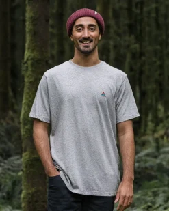 Passenger T-Shirts & Tank Tops|Best Sellers>Classic Logo Recycled Cotton T-Shirt Mid Grey Marl