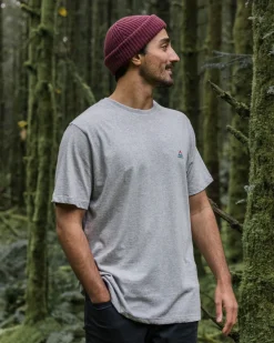 Passenger T-Shirts & Tank Tops|Best Sellers>Classic Logo Recycled Cotton T-Shirt Mid Grey Marl