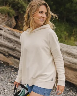 Passenger Hoodies & Sweatshirts|Women's Outlet>Clove Organic Cotton Textured Hoodie Birch