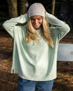 Passenger Hoodies & Sweatshirts|Women's Outlet>Clove Organic Cotton Textured Hoodie Surf Spray