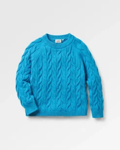Passenger Knitwear|Women's Outlet>Comfort Organic Knitted Jumper Atlantic Blue