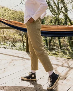 Passenger Dungarees & Pants>Compass Elasticated Waist Pants Biscuit