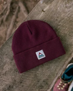 Floris van Bommel Beanies|Beanies>Core Recycled Low-Top Beanie Wine