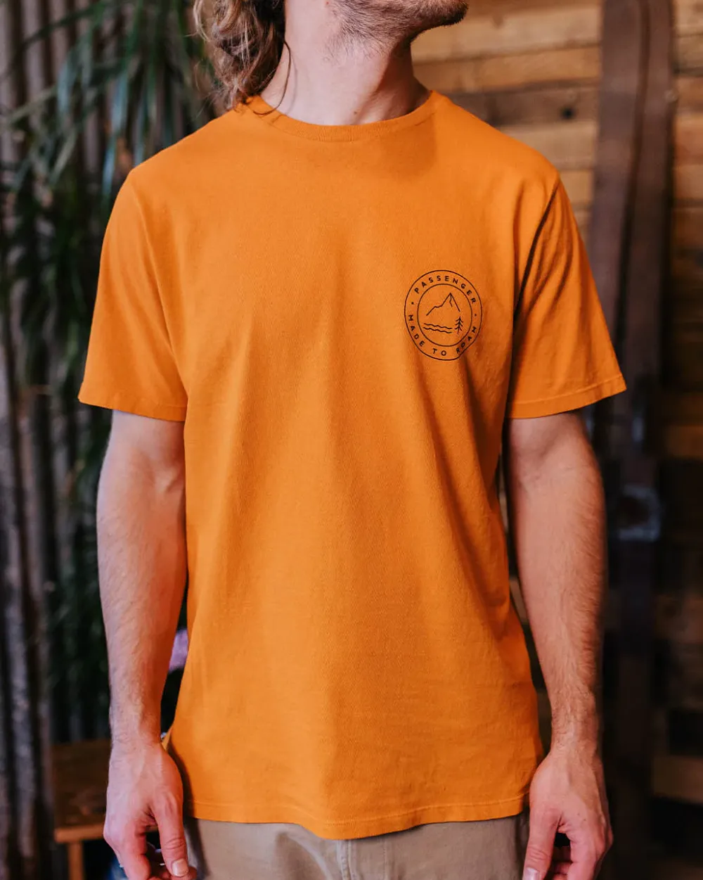 Passenger Men's Outlet|Men's>Core T-Shirt Sunrise Orange