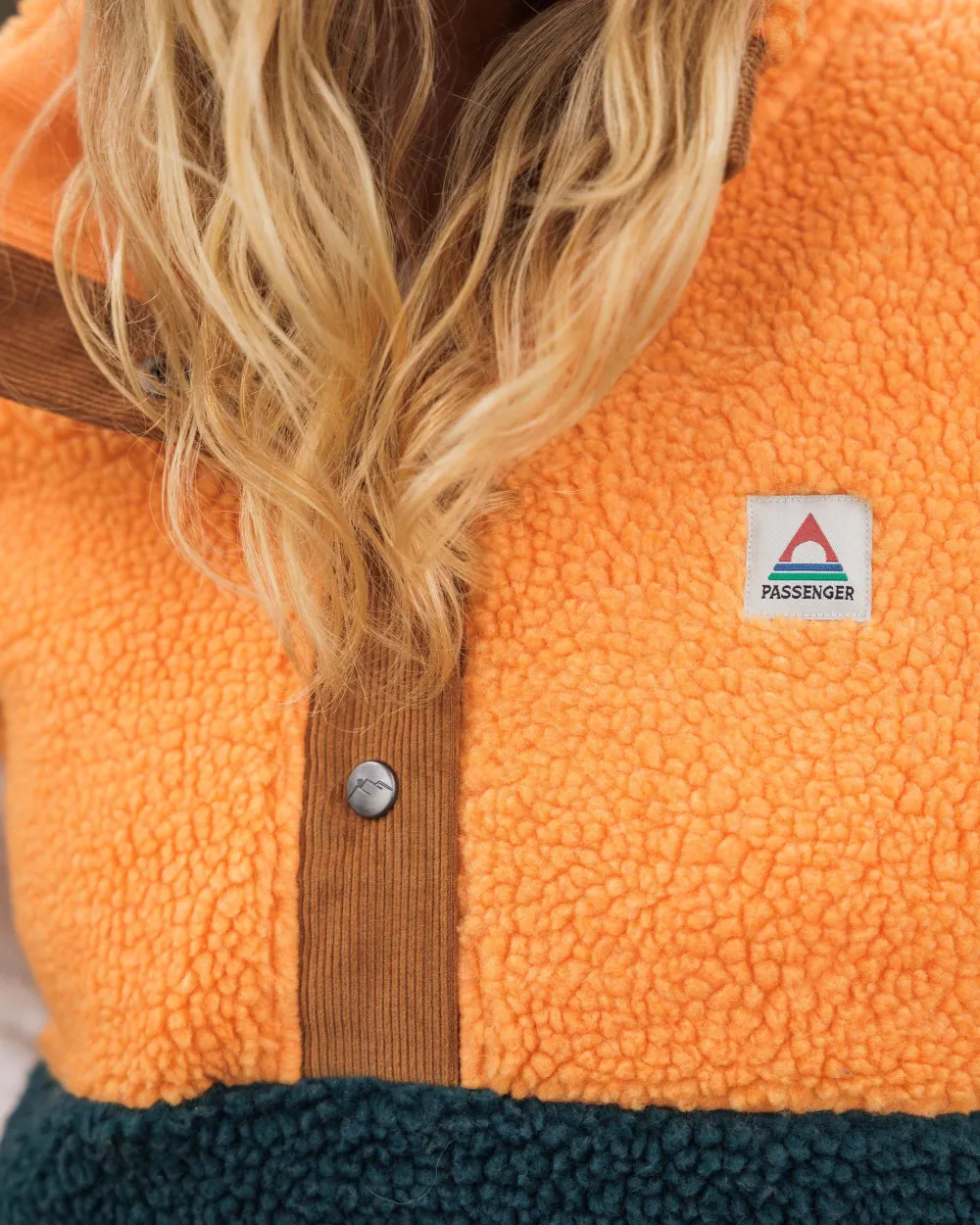 Passenger Fleece|Fleece>Create Recycled Deep-Pile Sherpa Fleece Mediterranean