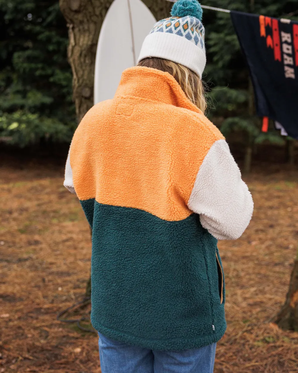 Passenger Fleece|Fleece>Create Recycled Deep-Pile Sherpa Fleece Mediterranean