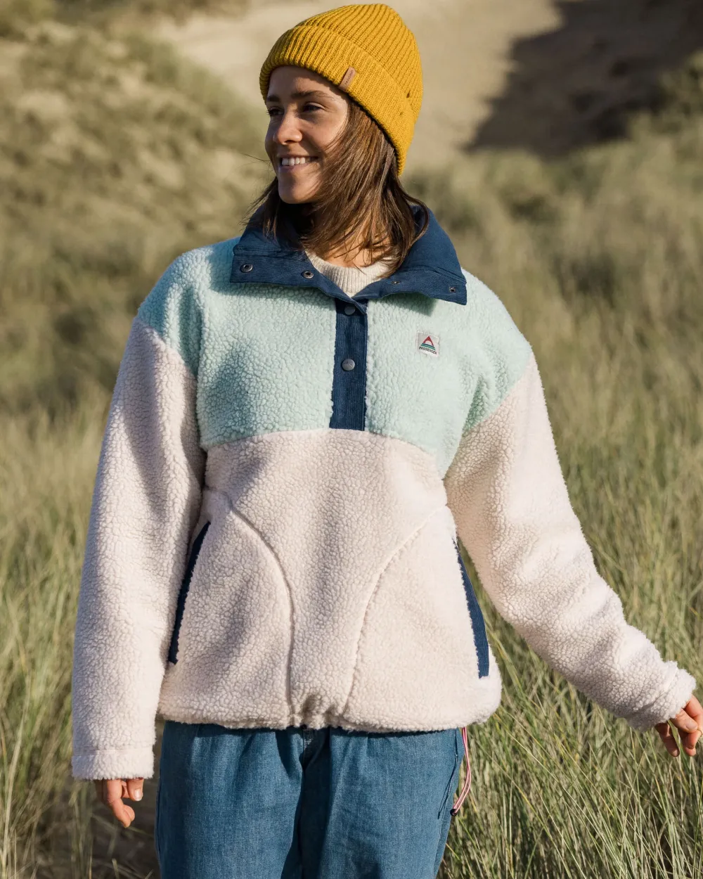Passenger Fleece|Fleece>Create Recycled Deep-Pile Sherpa Fleece Vintage White