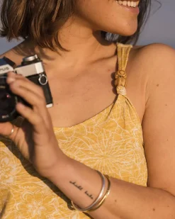 Passenger Tank Tops|Tops & T-Shirts>Dawny Recycled Cotton Tank Top Honey Floral