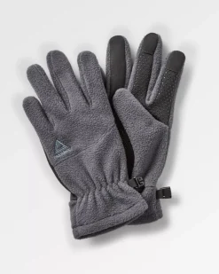 Floris van Bommel Accessories|Gloves>Daytrip Recycled Polar Fleece Touch Screen Gloves Charcoal