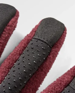 Floris van Bommel Gloves|Gloves>Daytrip Recycled Polar Fleece Touch Screen Gloves Wine