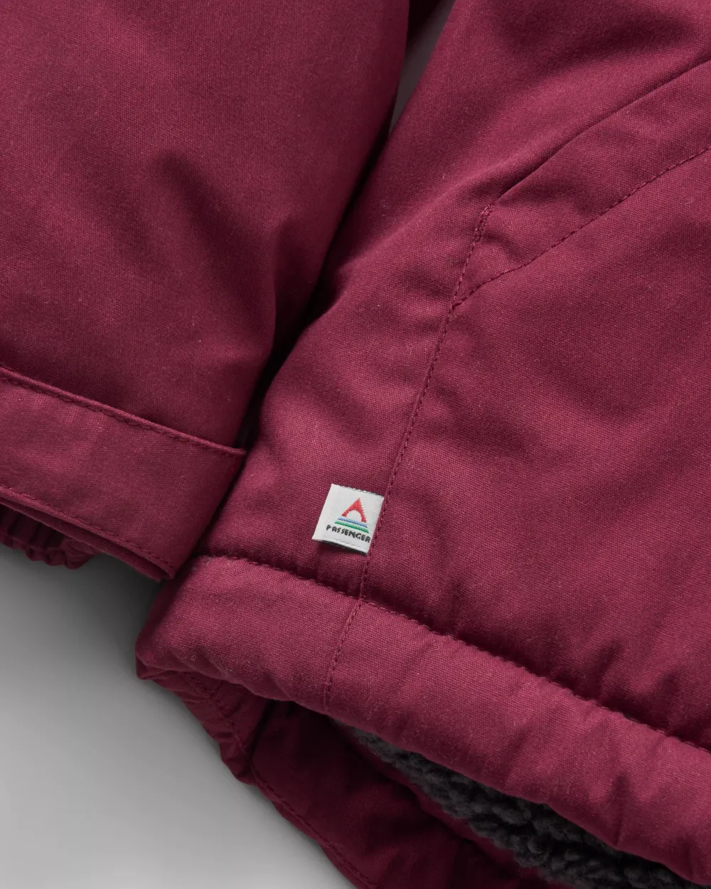 Passenger Men's Outlet|Men's>Discover Recycled Sherpa Lined Jacket Wine