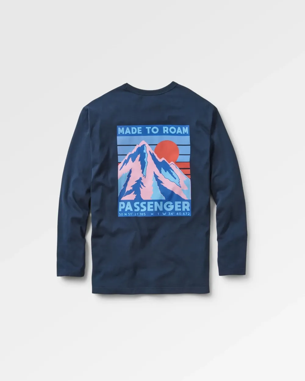 Passenger T-Shirts & Tank Tops|Best Sellers>Distance Recycled Relaxed Fit LS T-Shirt Deep Navy