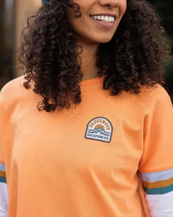 Passenger Tops & T-Shirts|Women's Outlet>Dream Organic Cotton Oversized LS T-Shirt Apricot