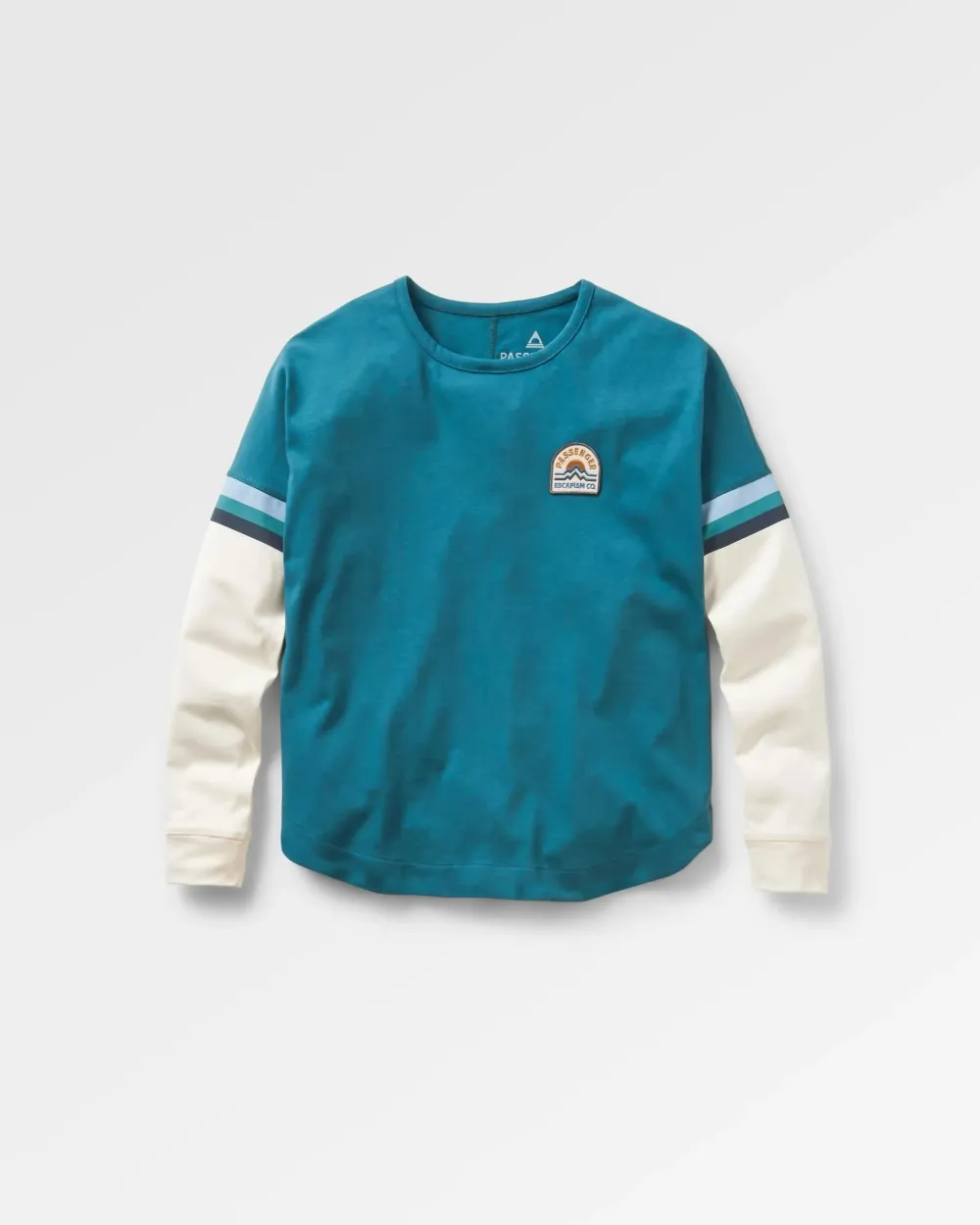 Passenger Tops & T-Shirts|Women's Outlet>Dream Organic Cotton Oversized LS T-Shirt Mediterranean