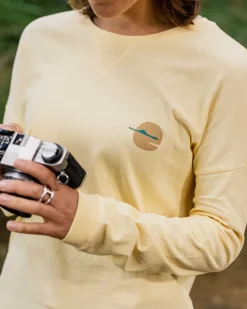 Passenger Tops & T-Shirts|Women's Outlet>Dreamer Recycled Cotton Ls T-Shirt Golden Haze