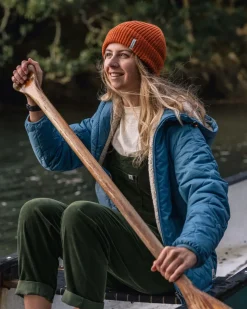 Passenger Insulated|Women's Outlet>Earthy Recycled Sherpa Lined Insulated Jacket Washed Blue