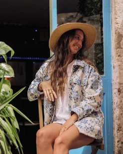 Passenger Shirts|Fleece>East Recycled Polar Oversized Shirt Large Tile Oatmeal