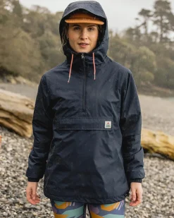 Passenger Water Resistant|Shell>Eden Recycled Oversized Water Resistant Jacket Deep Navy
