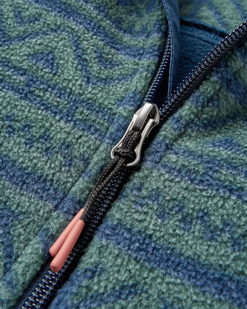 Passenger Fleece|Fleece>Edge Hooded 1/2 Zip Polar Fleece Nordic Geo Deep Ocean
