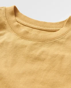 Passenger Best Sellers>Elbio Recycled Relaxed Fit T-Shirt Mustard Gold