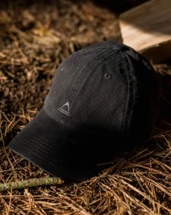 Floris van Bommel Caps & Hats|Caps & Hats>Fade Recycled Cotton Low Profile 6 Panel Cap Faded Black