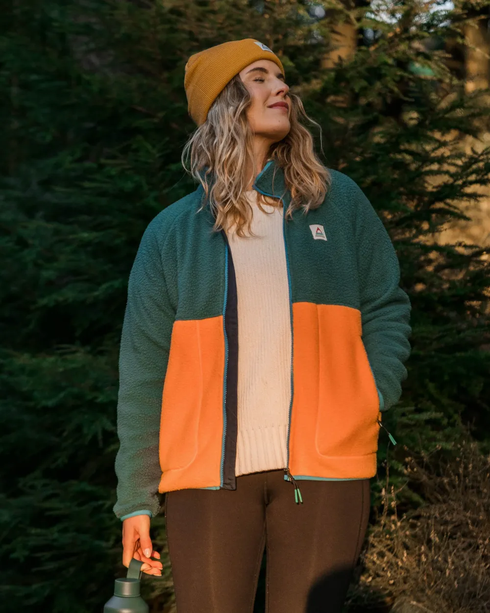 Passenger Fleece|Fleece>Fairbanks 2.0 Full Zip Recycled Sherpa Fleece Apricot