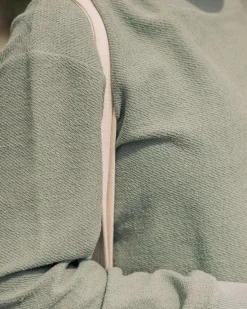 Passenger Hoodies & Sweatshirts|Women's Outlet>Fauna Organic Cotton Textured Sweatshirt Pistachio