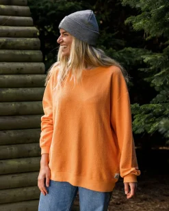 Passenger Hoodies & Sweatshirts|Women's Outlet>Fauna Organic Cotton Textured Sweatshirt Apricot