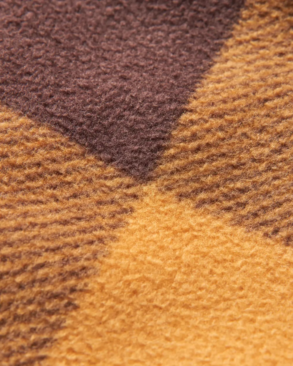 Passenger Shirts|Fleece>Firelight Sherpa Lined Overshirt Golden Brown Check