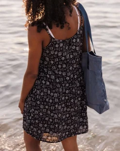 Passenger Dresses & Skirts|Women's Outlet>Floaty Layered Dress Simple Tile Faded Black