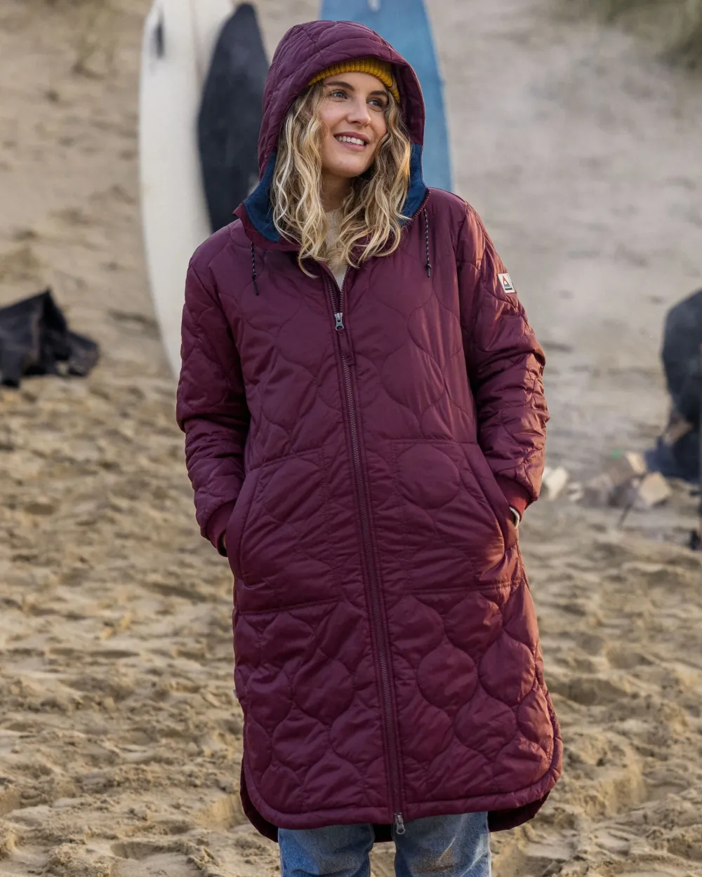 Passenger Insulated|Women's Outlet>Flora 2.0 Long Recycled Insulated Parka Wine