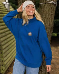 Passenger Hoodies & Sweatshirts|Women's Outlet>Flourish Roll Neck Top True Blue