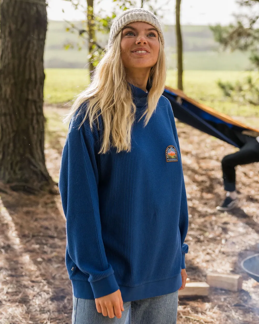 Passenger Hoodies & Sweatshirts|Women's Outlet>Flourish Roll Neck Top True Blue