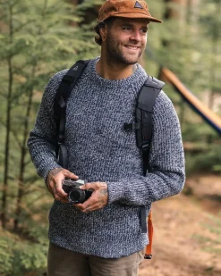 Passenger Knitwear|Best Sellers>Fog Recycled Knitted Jumper Grey Marl