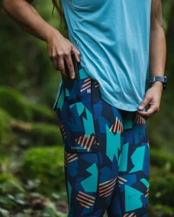 Passenger Leggings|Dungarees & Pants>Fresh Air 2.0 Recycled Leggings Deep Navy Camo