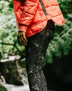 Passenger Leggings|Dungarees & Pants>Fresh Air Recycled Leggings Black Floral