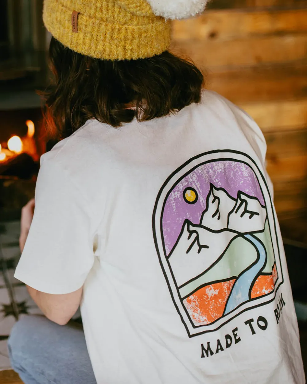 Passenger Tops & T-Shirts>Friday Collective Recycled Cotton T-Shirt Birch