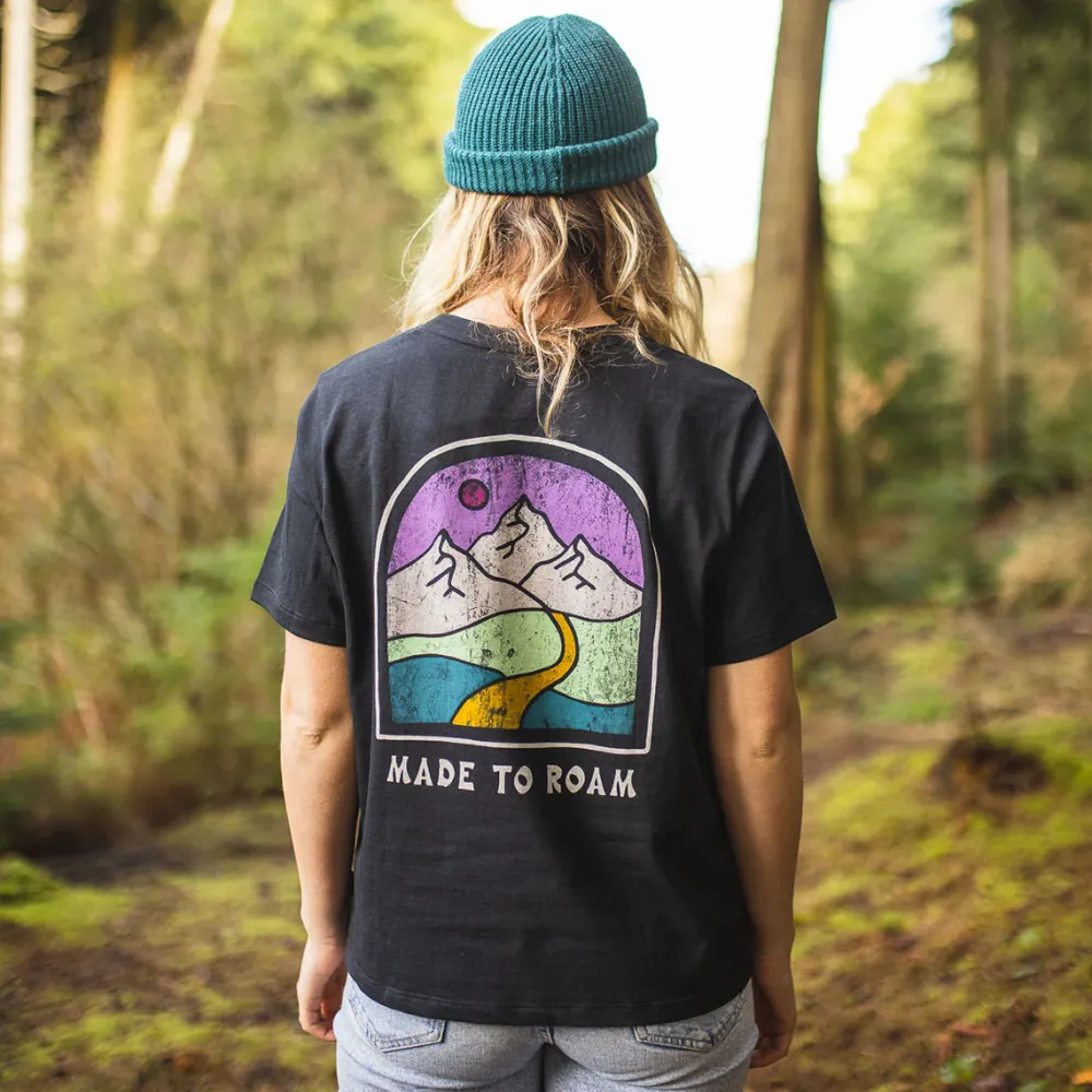 Passenger Tops & T-Shirts>Friday Collective Recycled Cotton T-Shirt Black