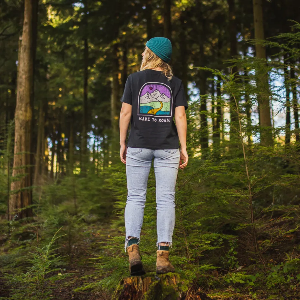 Passenger Tops & T-Shirts>Friday Collective Recycled Cotton T-Shirt Black