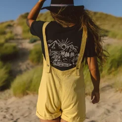 Passenger Shorts|Jumpsuits & Playsuits>Fun Days Recycled Cord Playsuit Jojoba