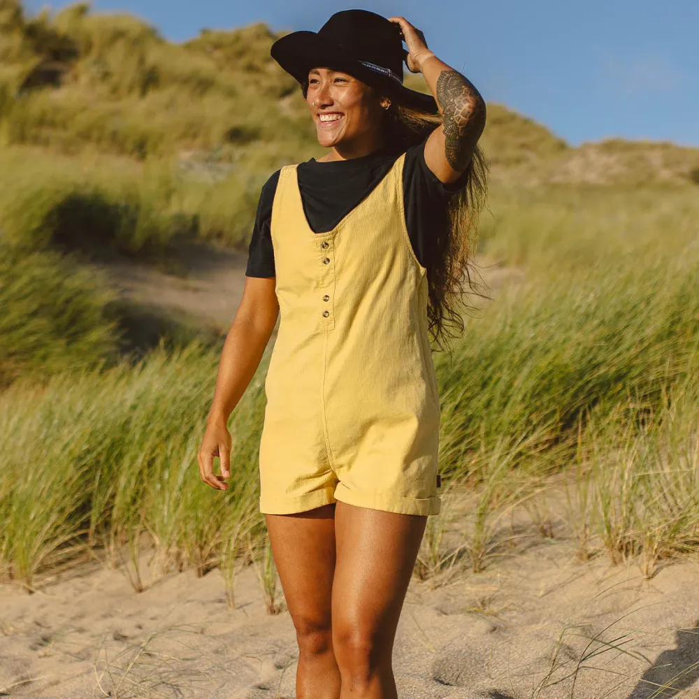 Passenger Shorts|Jumpsuits & Playsuits>Fun Days Recycled Cord Playsuit Jojoba