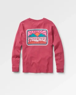 Passenger Tops & T-Shirts>Golden Hour LS T-Shirt Earth Red