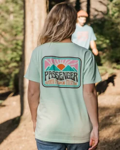 Passenger Tops & T-Shirts>Golden Hour Recycled Cotton Oversized T-Shirt Surf Spray