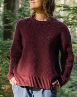 Passenger Knitwear|Women's Outlet>Gondwana Classic Knitted Jumper Wine