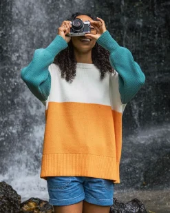 Passenger Knitwear|Women's Outlet>Gondwana Organic Oversized Knitted Jumper Apricot