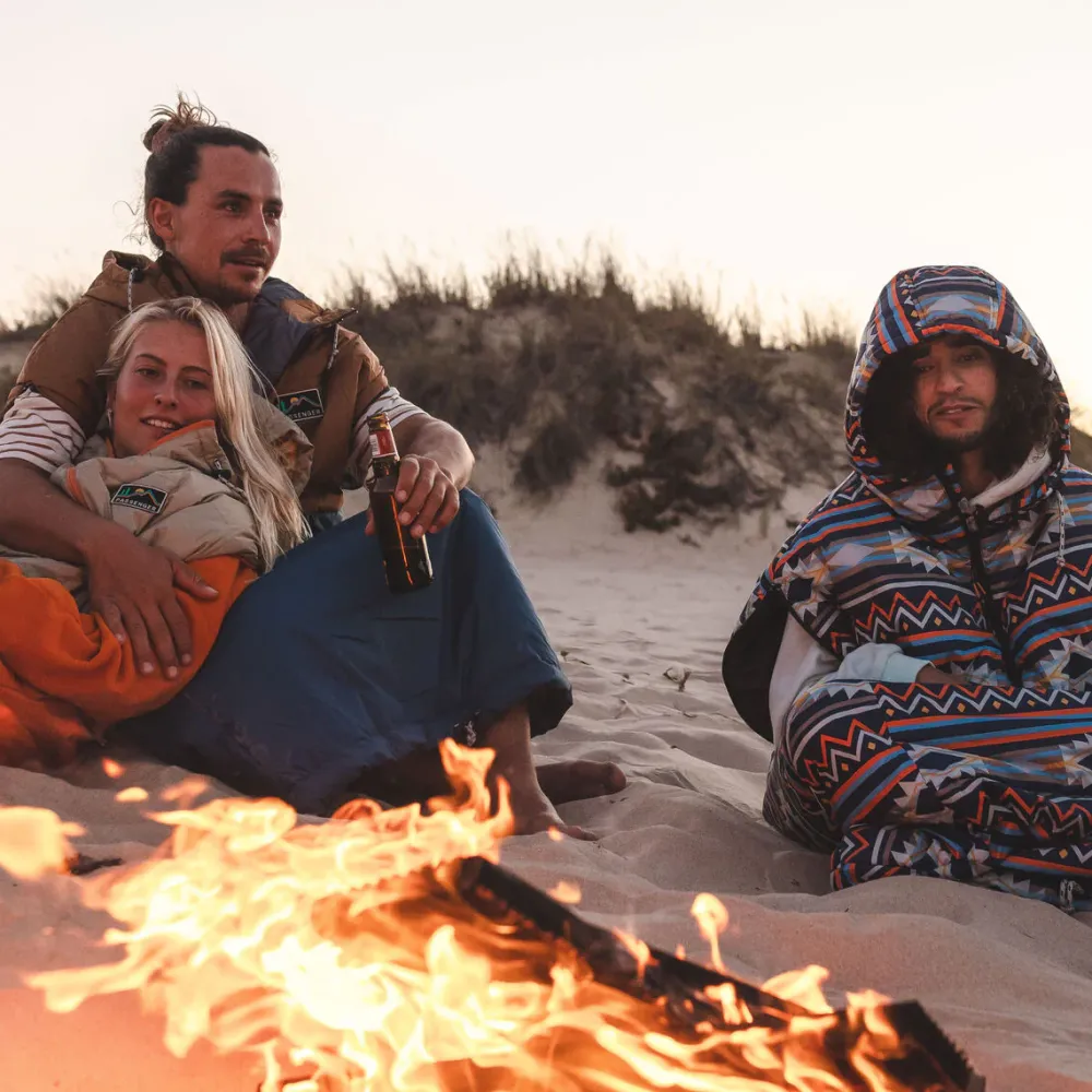 Passenger Accessories|Blankets>Good Times Recycled Sleep Sack Chinchilla Brown/ Sunrise Orange