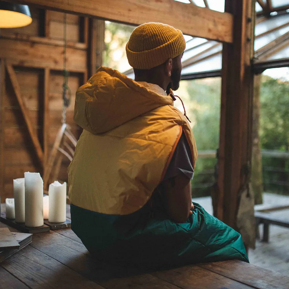 Passenger Accessories|Blankets>Good Times Recycled Sleep Sack Ochre Yellow/ Storm Green