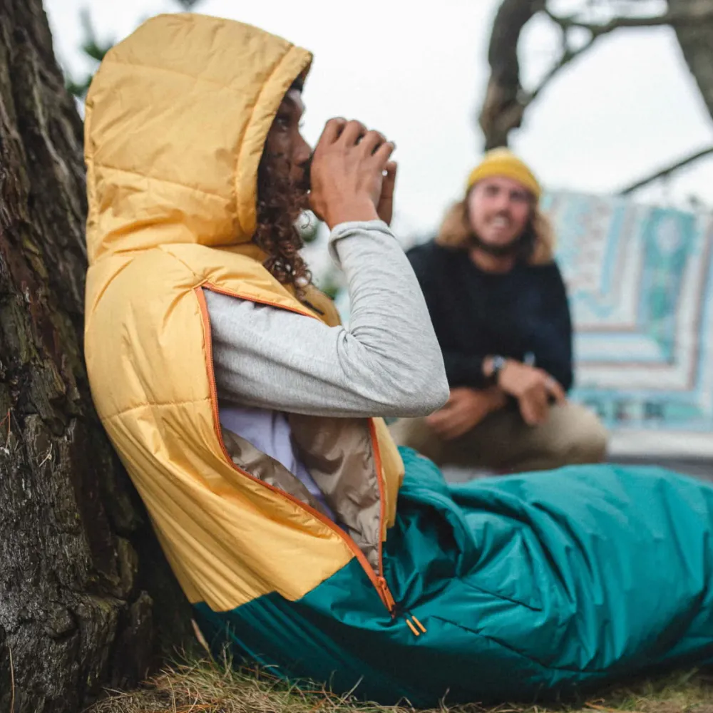 Passenger Accessories|Blankets>Good Times Recycled Sleep Sack Ochre Yellow/ Storm Green