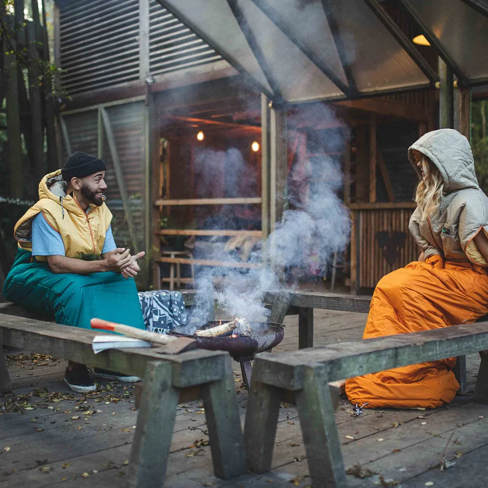 Passenger Accessories|Blankets>Good Times Recycled Sleep Sack Ochre Yellow/ Storm Green